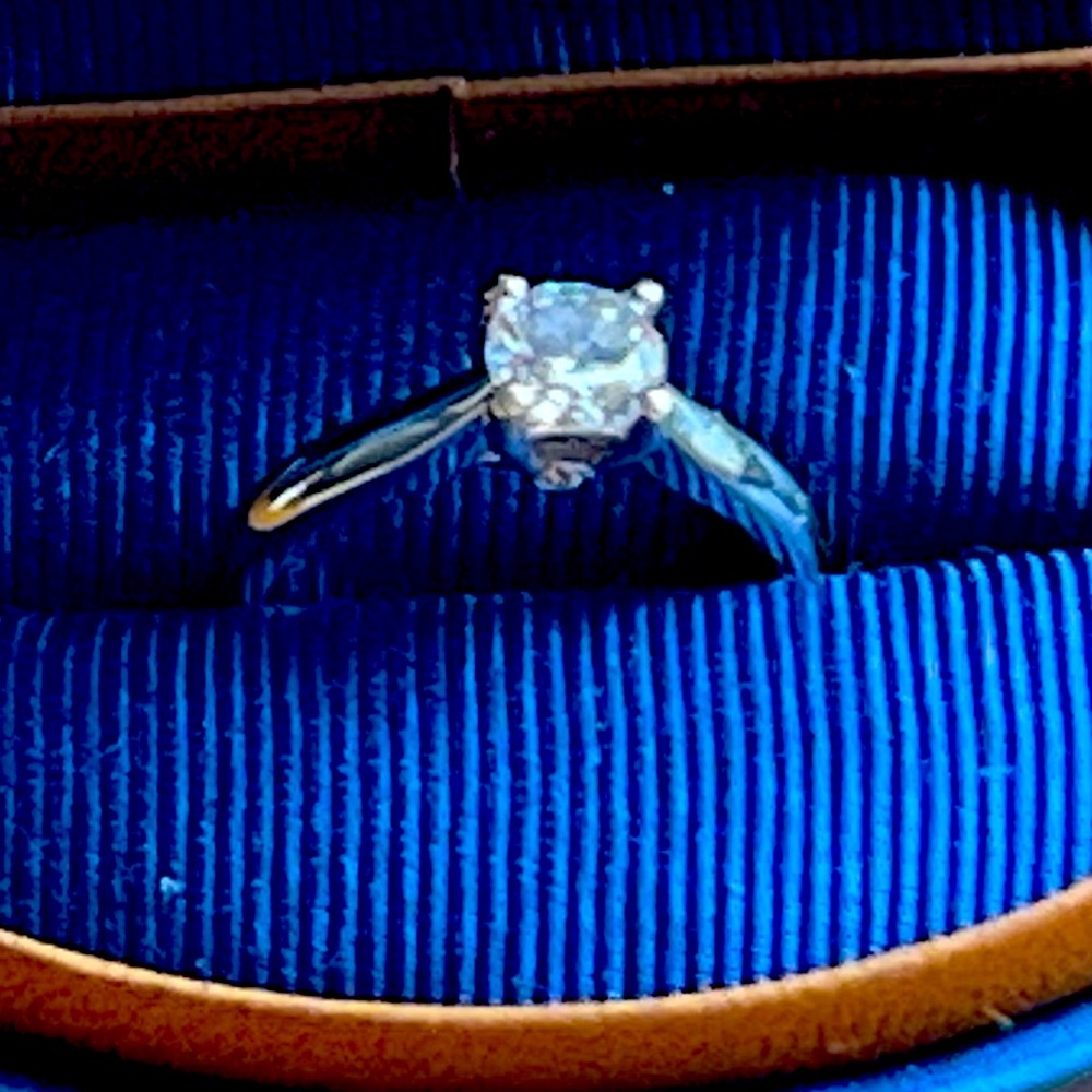 IGL Certified solitaire engagement ring